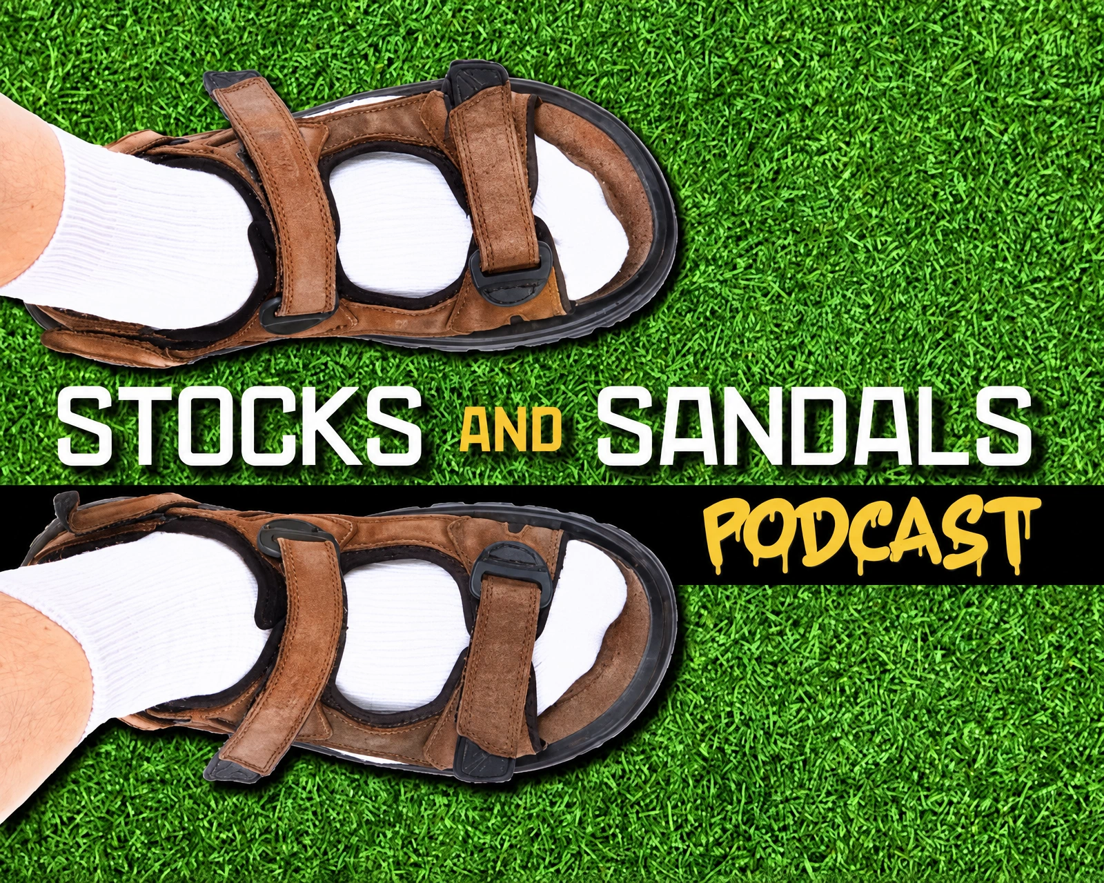 Stocks and Sandals podcast logo, 2020